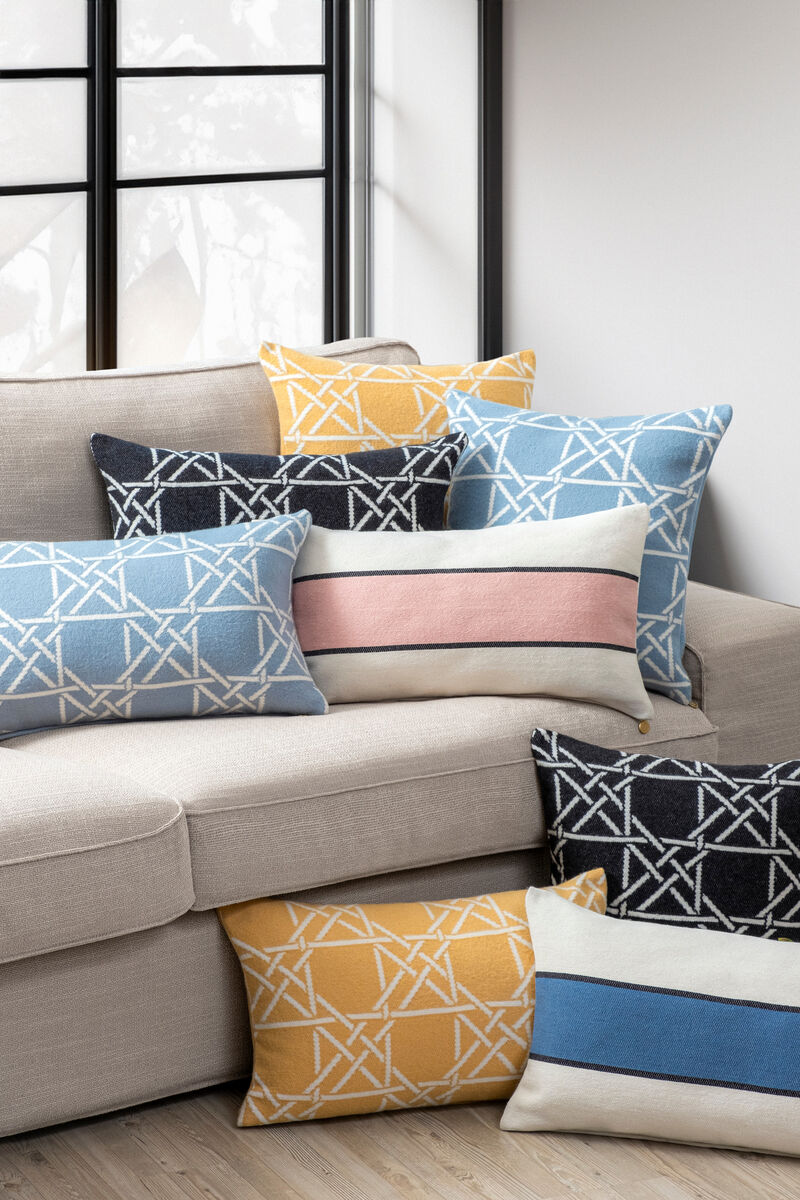 Brooks Brothers Striped Color Blocked Decorative Pillow