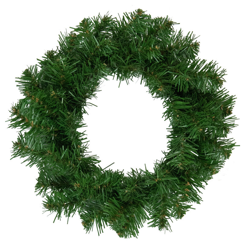 Deluxe Dorchester Full Pine Artificial Christmas Wreath  24-Inch  Unlit