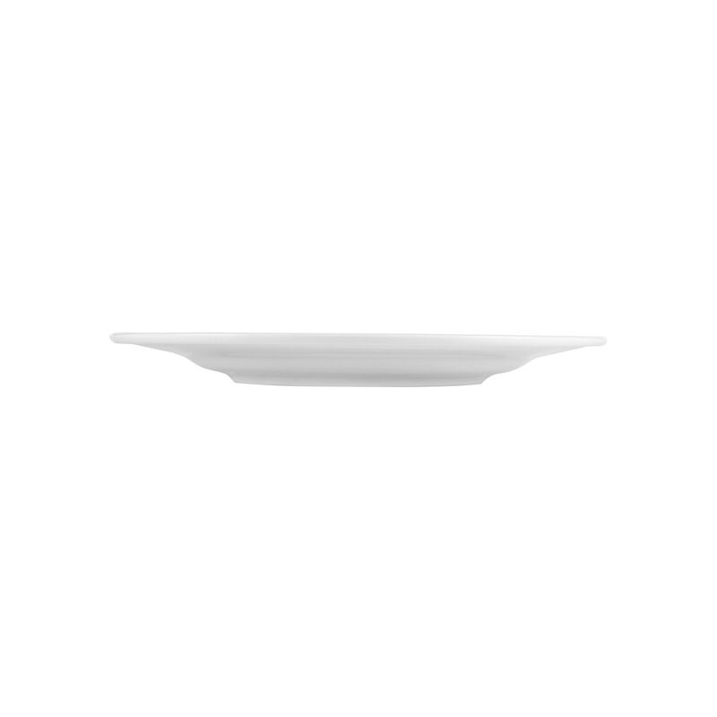 Porcelain Lizbon dia.12.5" Round White Porcelain Plate