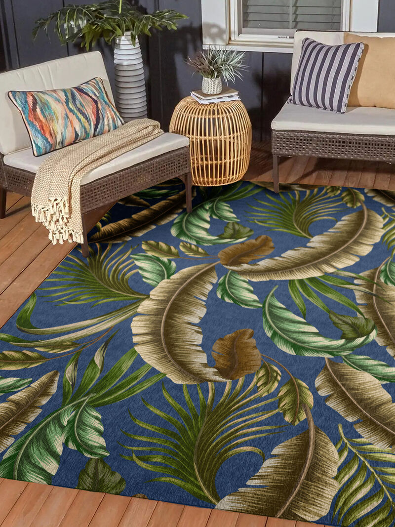 Tropics TC1 Indigo 5' x 7'6" Rug