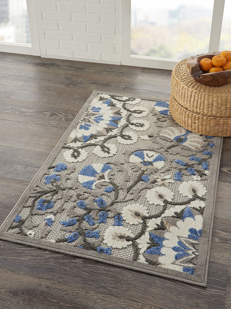 Aloha ALH20 Gray/Multicolor 3'6" x 5'6" Rug