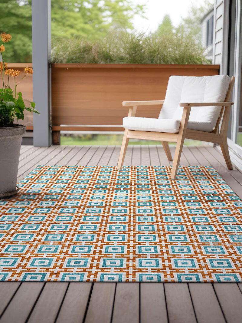 Marlo MO1 Orange 3' x 5' Rug