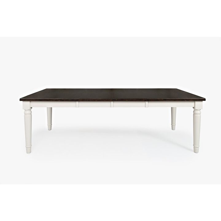 Jofran Orchard Park Farmhouse Solid Rubberwood Rectangular Extension Table