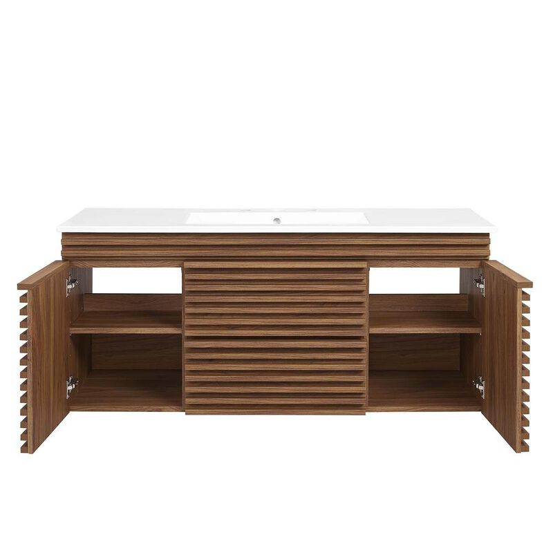 Modway Render 48 Wall-Mount Bathroom Vanity