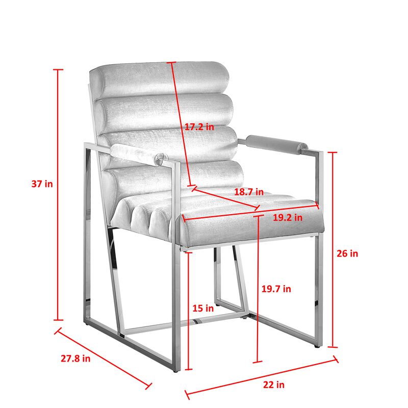 Inspired Home Mirabella Dining Chair with Arm