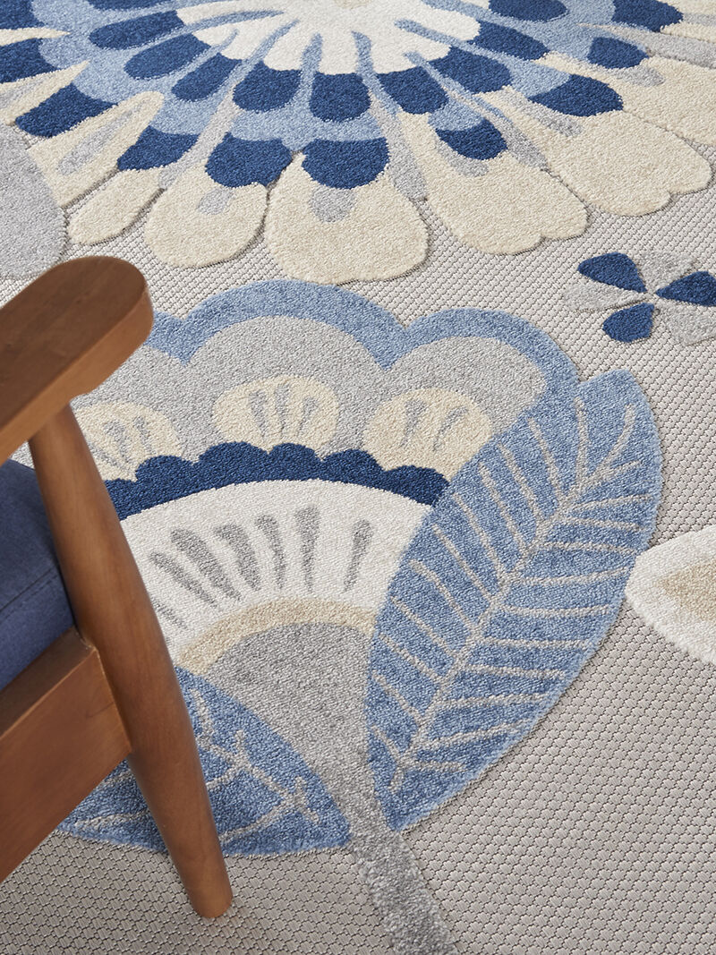 Aloha ALH25 Blue/Gray 9' x 12' Rug