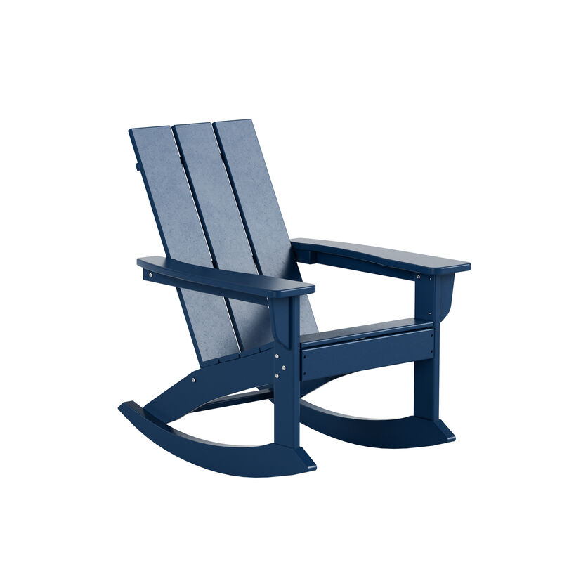 WestinTrends Modern Adirondack Outdoor Rocking Chair