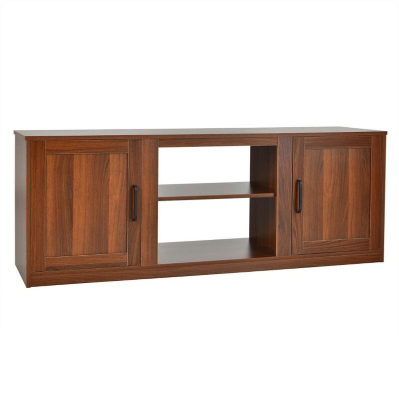 Hivvago 58 Inch TV Stand with 1500W Faux Fireplace for TVs up to 65 Inch
