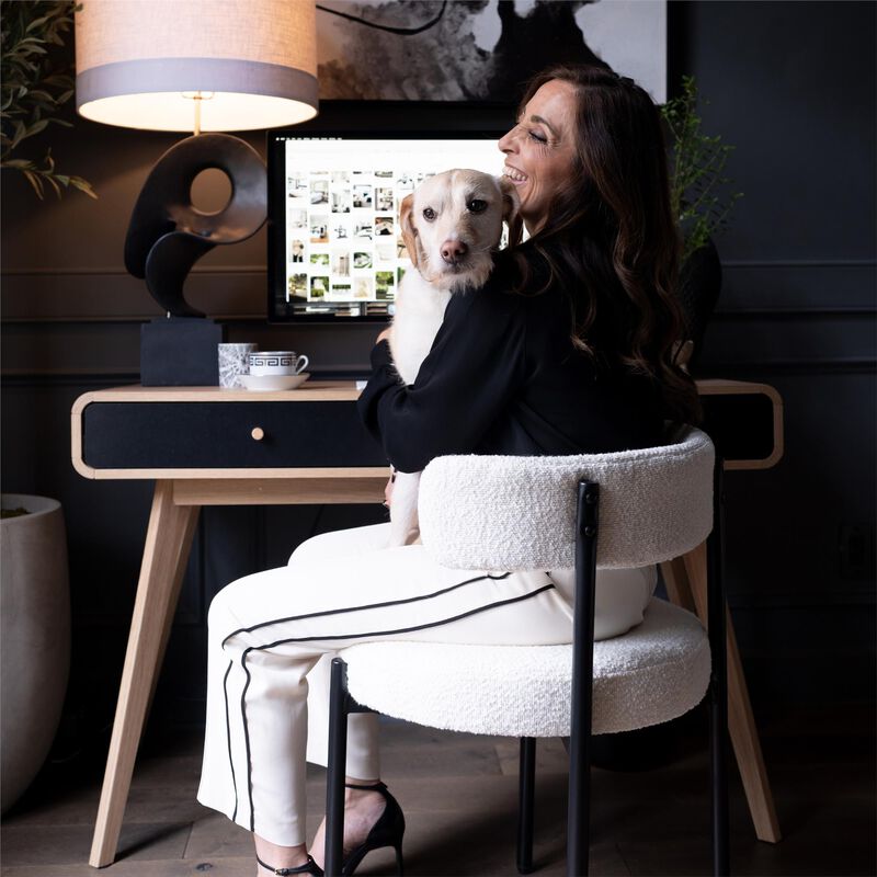 Leva Scandinavian 2 Drawer Curved Computer Desk