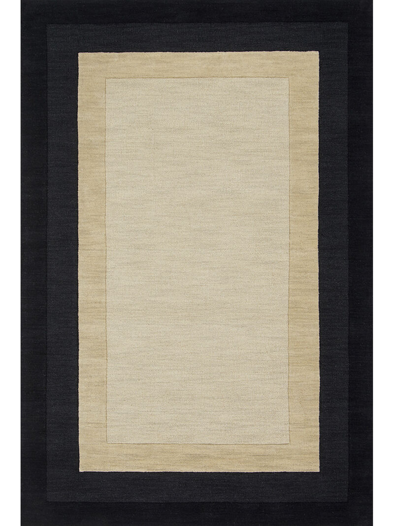 Hamilton HM01 Ivory/Charcoal 3'6" x 5'6" Rug