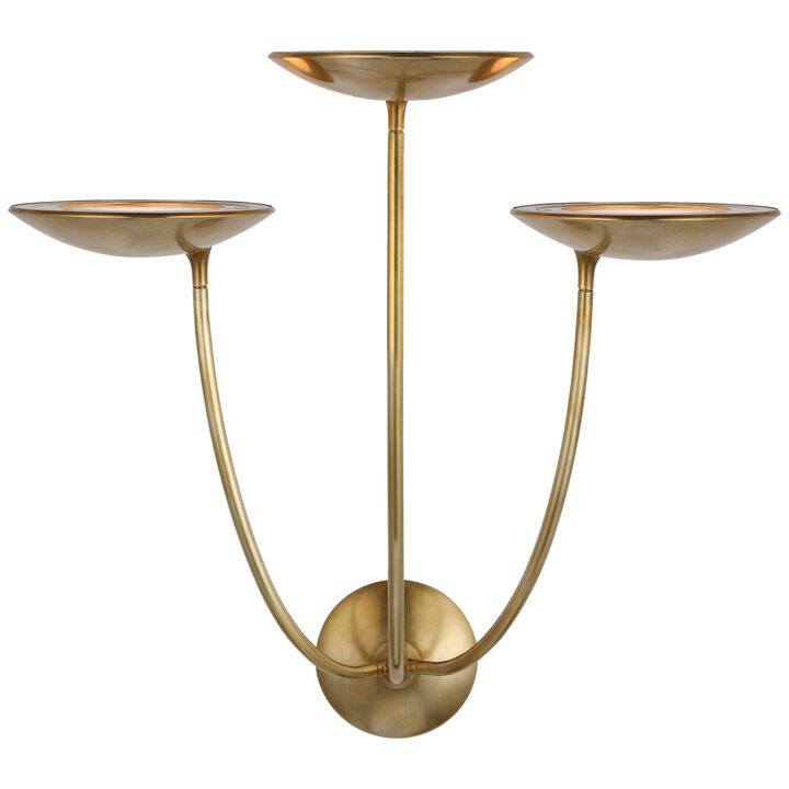 Keira Large Triple Sconce