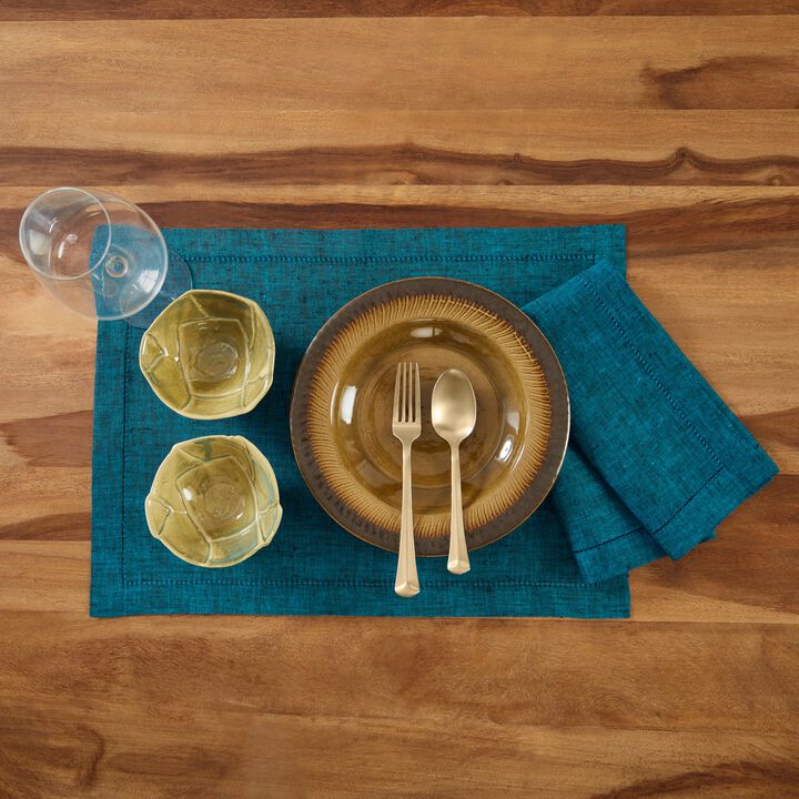 Solino Home 100% Pure Linen Cloth Napkins 20 x 20 Inch Set of 4 Dinner Napkins | Milan