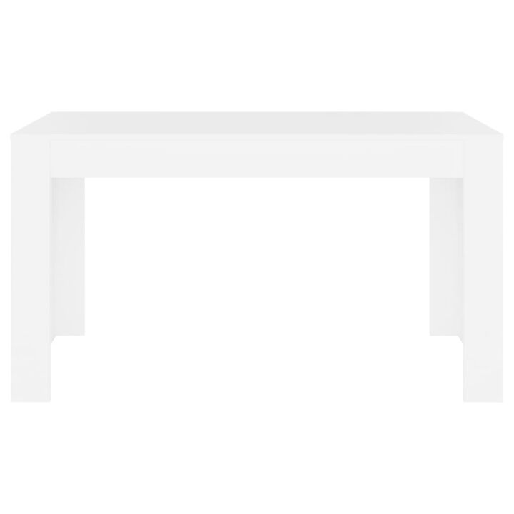 vidaXL Dining Table White 55.1"x29.3"x30" Chipboard
