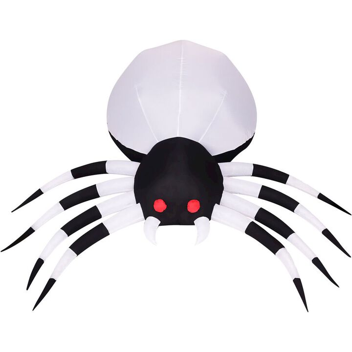 Haunted Hill Farm 6ft Inflatble Spider with Disco Lights