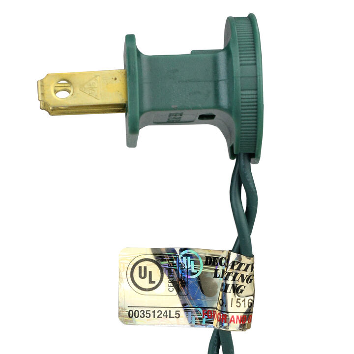 25ct Green LED C7 Christmas Lights  16ft Green Wire