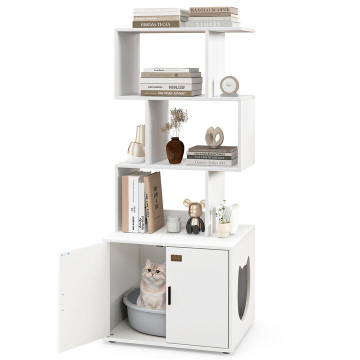Tall Cat Litter Box Enclosure with Storage Tall Cat Litter Box Enclosure with Storage