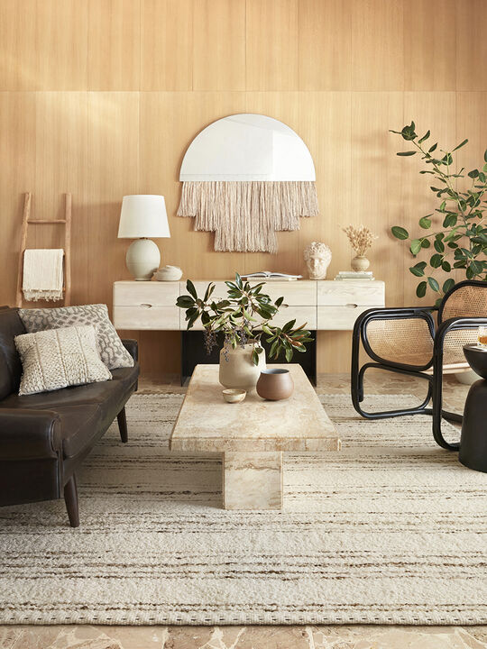 Roman ROM02 Ivory/Pebble 9'6" x 13'6" Rug
