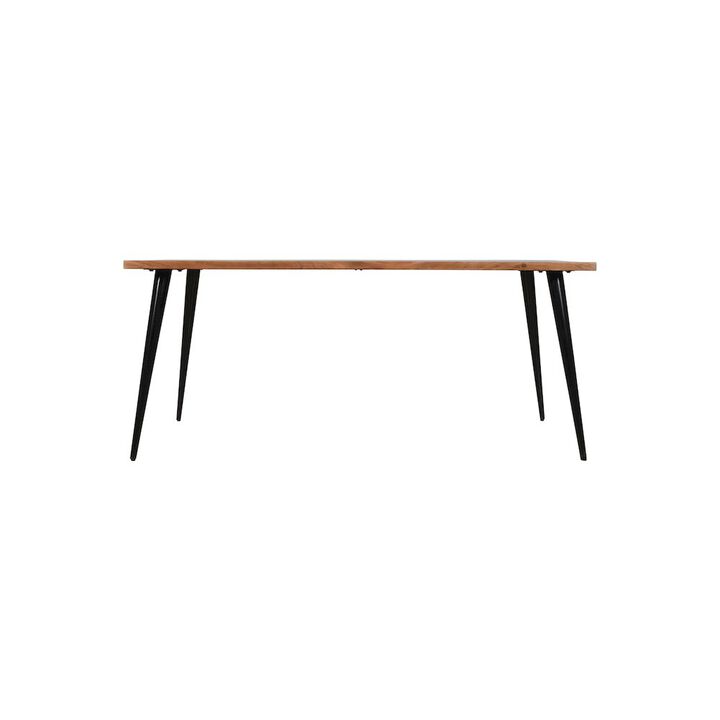 Jofran Prelude 70 Mid-Century Modern Solid Acacia Wood Dining Table