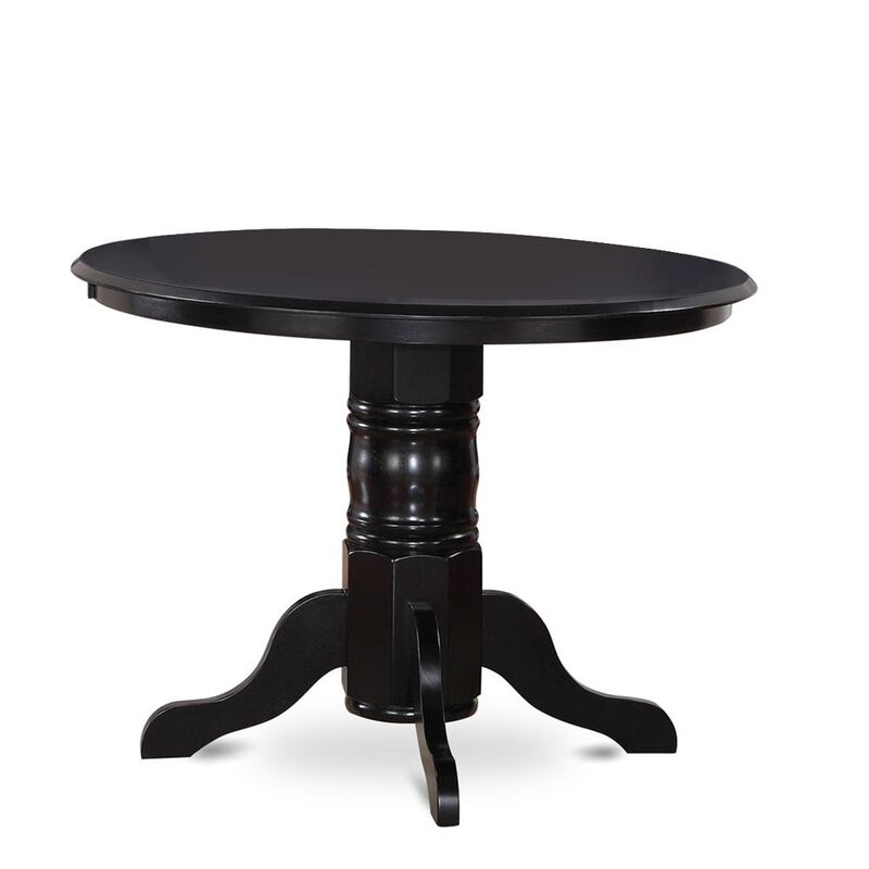 East West Furniture Dining Room Set Black, SHDA5-BLK-C