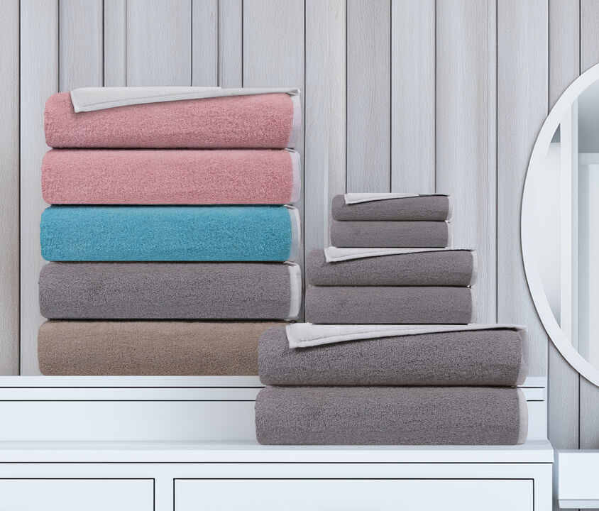 Double Face 4 pcs Turkish Bath Towels Set