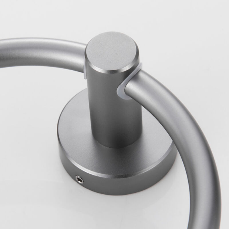 Gunmetal Bathroom Hand Towel Ring, Durable Space Aluminum