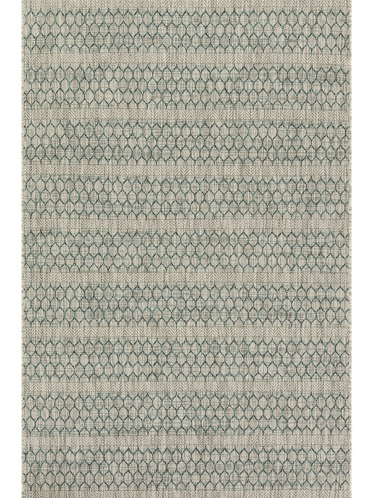 Isle IE01 Grey/Teal 3'11" x 5'10" Rug