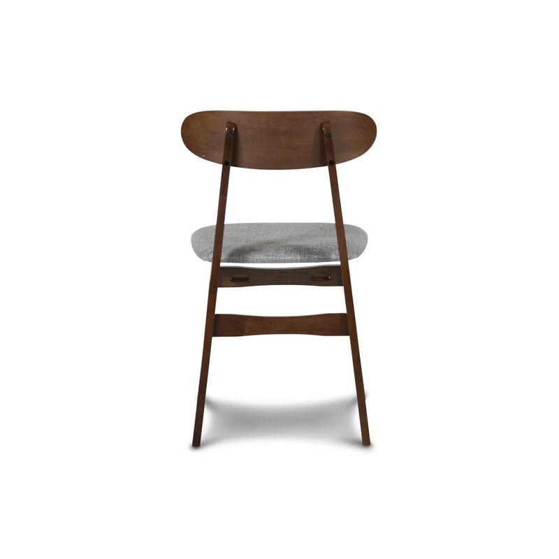 New Classic Furniture Furniture Morocco Dining Chair with Cushion- Set of 2- Gray