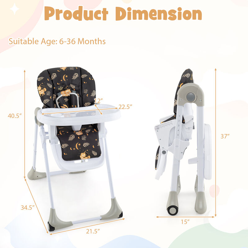3-In-1 Convertible Baby High Chair for Baby and Toddler