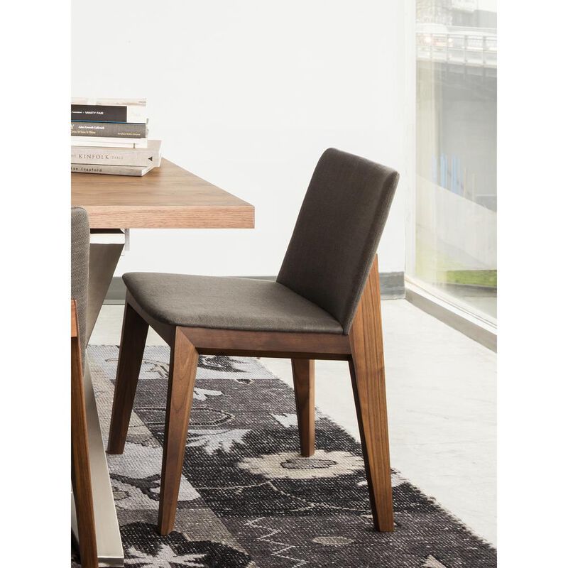 Moe's Home Collection Deco Dining Chair Grey-Set Of Two