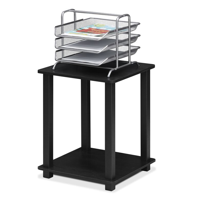 Furinno Simplistic Set of 2 End Table, Americano/Black