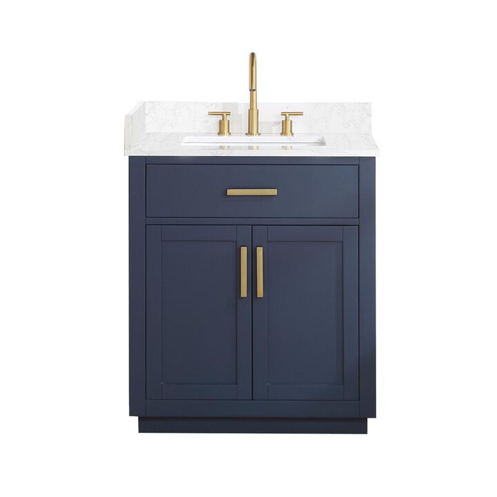 Altair 30 Single Bathroom Vanity in Royal Blue without Mirror