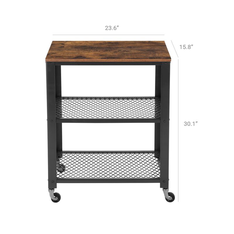 Standing Baker's Racks, 30.6"H, Rustic Brown