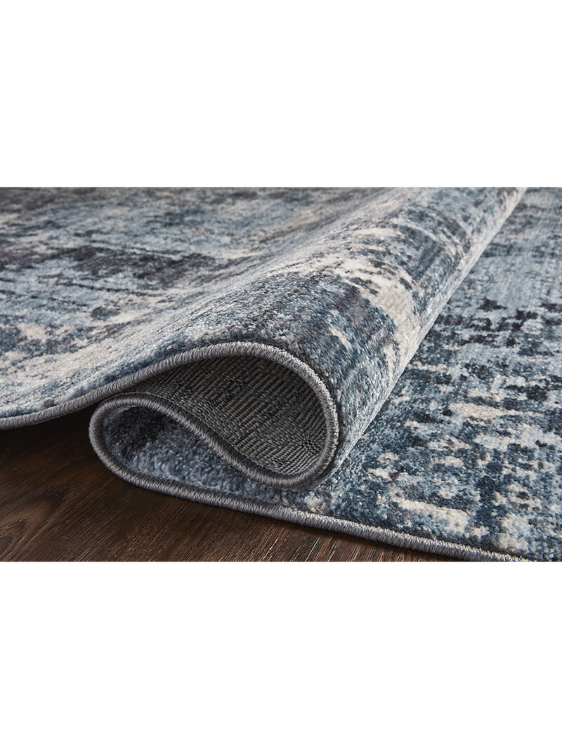 Samra SAM06 Charcoal/Sky 5'3" x 7'9" Rug