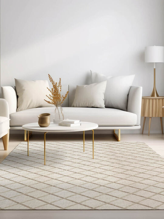 York YO1 Ivory 3' x 5' Rug