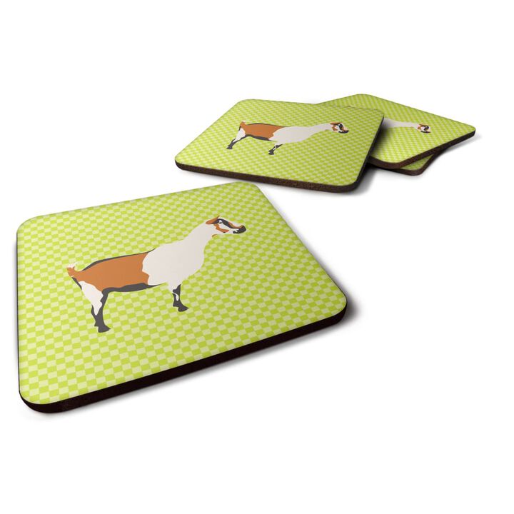 Caroline's Treasures Alpine Goat Green Decorative coasters, 3.5, Multicolor