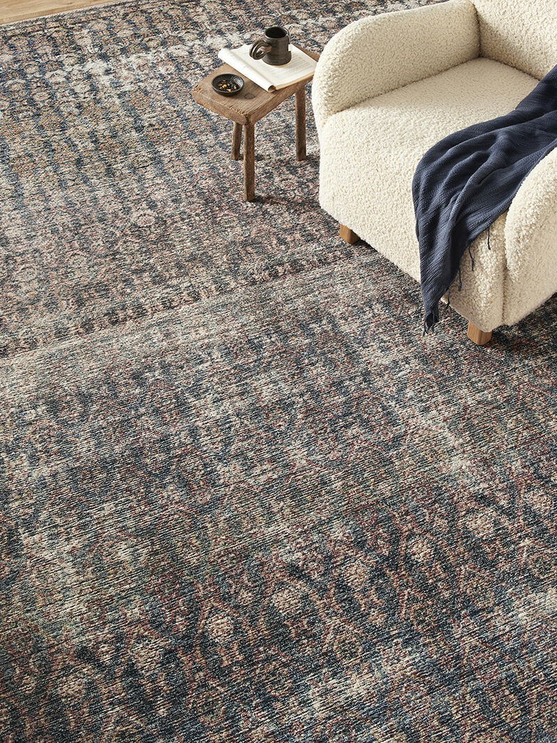 Billie BIL02 Ocean/Brick 5' x 7'6" Rug