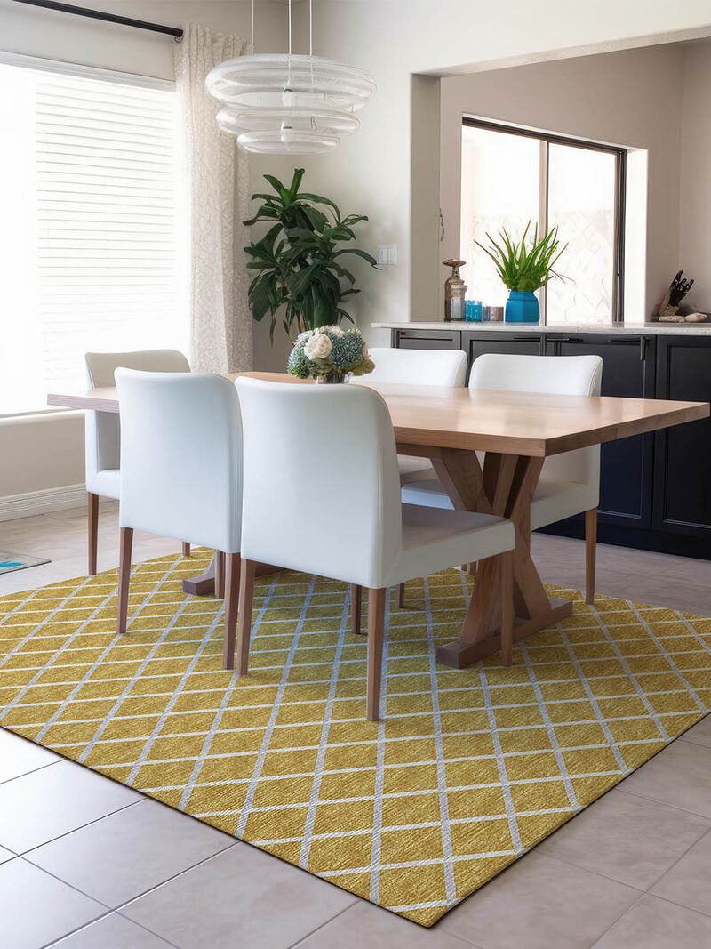York YO1 Gold 9' x 12' Rug