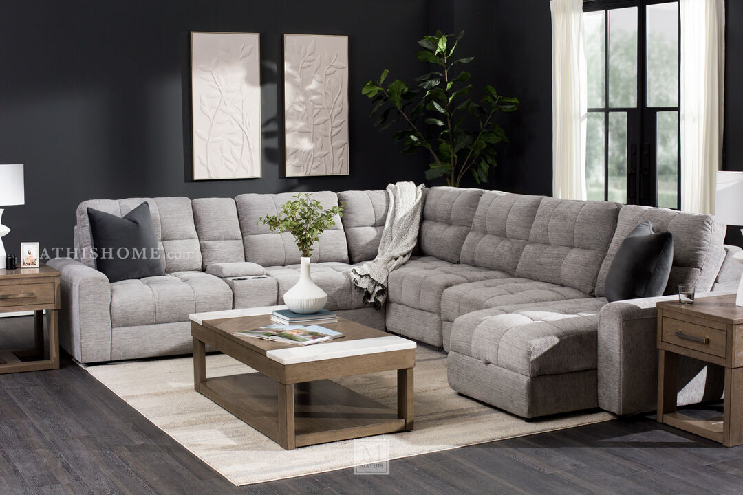 Slide 6-Piece Power Sectional
