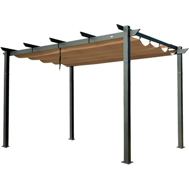 Aluminum Pergola Gazebo with Retractable Canopy Aluminum Pergola Gazebo with Retractable Canopy