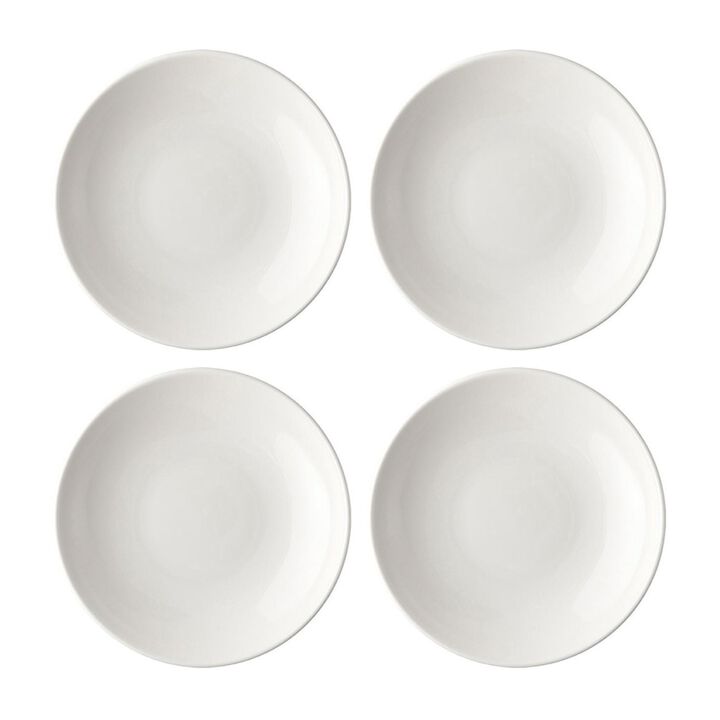 Gourmet dia.10" h:2" 44 oz. Round Warm White Porcelain Bowl (Set of 4)