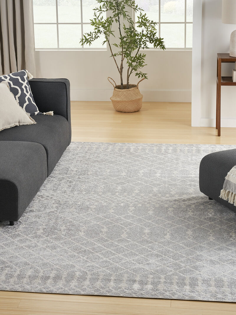 Astra Machine Washable ASW10 Gray 10' x 14' Rug