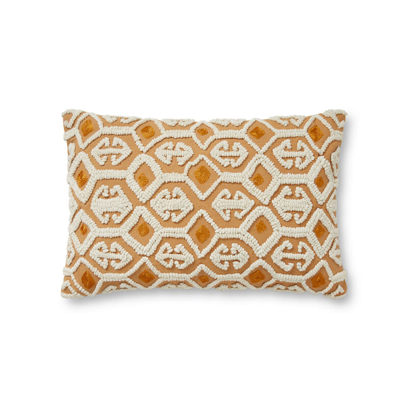 PLL0050 Ivory/Multi 13"x21" Down Pillow