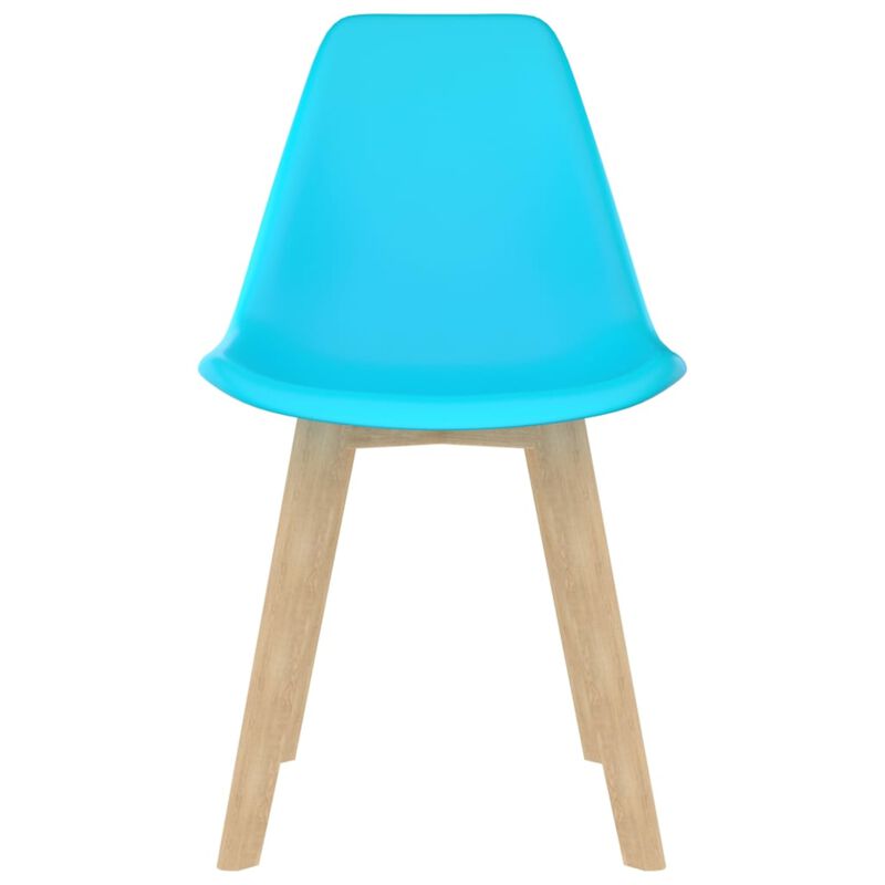 vidaXL Dining Chairs 6 pcs Blue Plastic