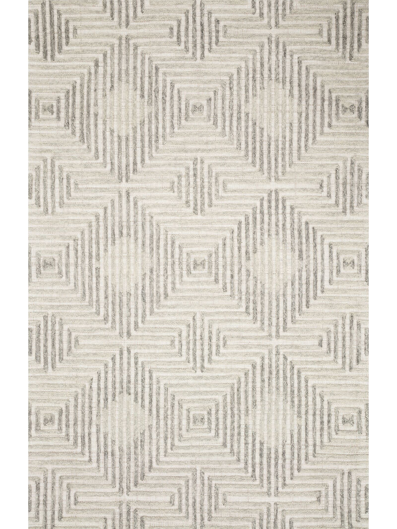 Ehren EHR02 Grey/Silver 5' x 7'6" Rug