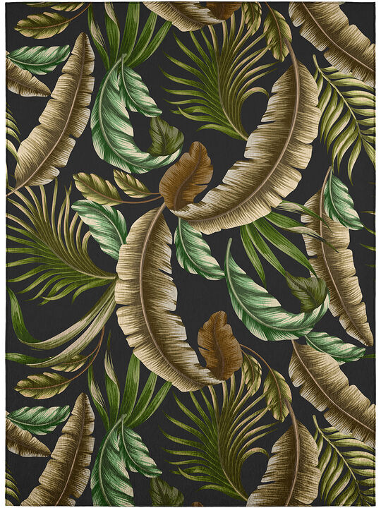 Tropics TC1 Black 3' x 5' Rug