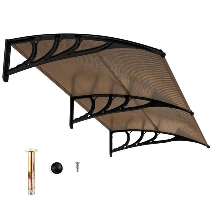 Hivvago Outdoor Front Door Patio Overhang Awning for Sunlight Rain Snow Wind Protection Hivvago Outdoor Front Door Patio Overhang Awning for Sunlight Rain Snow Wind Protection