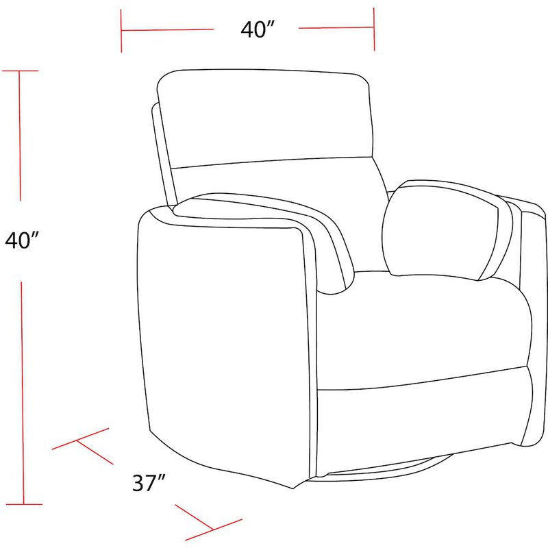 Parker Living Mega Grey Power Swivel Glider Recliner Two Pack