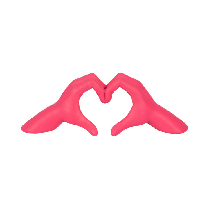 Pink 15" Heart Hands Figurine