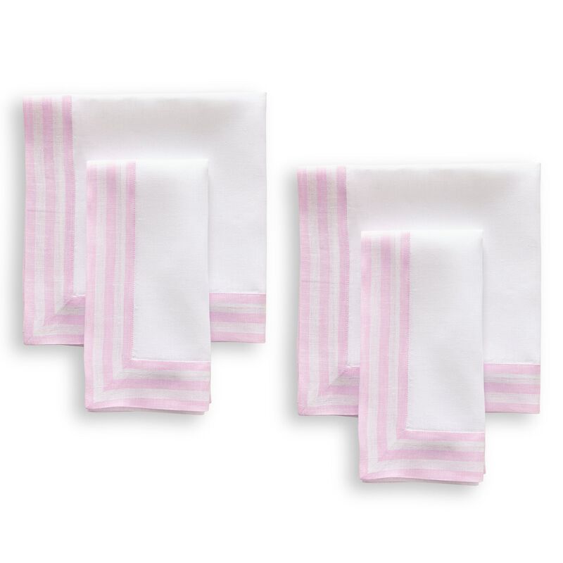 Solino Home 100% Pure Linen Cloth Napkins 20 x 20 Inch Set of 4 Dinner Napkins | Mila