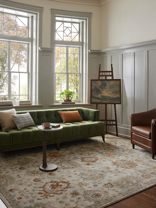 Mona Oatmeal/Multi 5' x 7'8" Area Rug by Magnolia Home by Joanna Gaines x Loloi